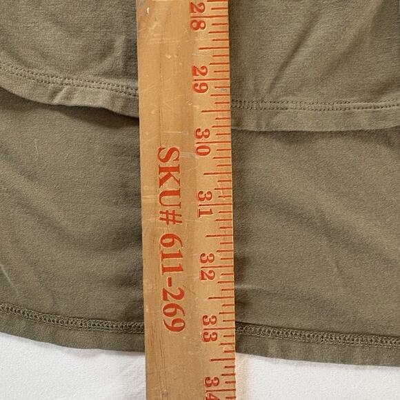 Lands' End Women 1X (16W-18W) Olive Green Long Sleeve Button Down Tunic Shirt - Picture 15 of 15